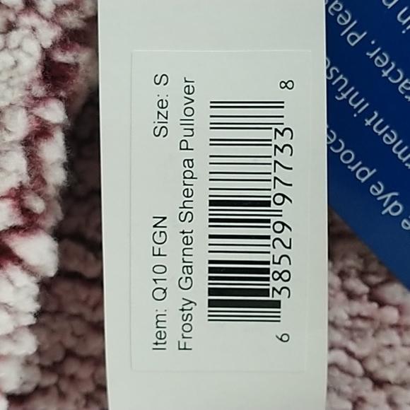 Boxercraft Frosty Garnet Sherpa Pullover S - Picture 9 of 12